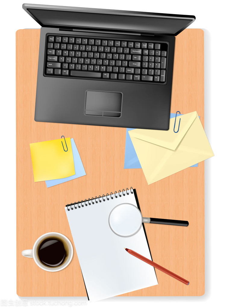 高效办公必备 笔记本、计算器与其他矢量办公用品